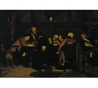 ZHAOSHAN Classic Wall Art Decor Modern Canvas Picture Meeting of Scottish Jacobites by Claude Andrew Calthrop Art Canvas Murals for Home Decor 60x90cm