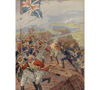 ZHAOSHAN Classic Wall Art Decor Modern Canvas Picture Napoleon Bonaparte Leading the Attack At the Siege of Toulon by Jacques Marie Gaston Onfray De Breville Art Canvas Murals for Home Decor 60x90cm