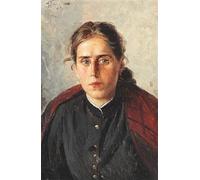 ZHAOSHAN Classic Wall Art Decor Modern Canvas Picture Portrait of a Young Woman Presumably the Artist's Sister by Alexander Vladimirovich Makovsky Art Canvas Murals for Home Decor 60x90cm