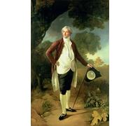ZHAOSHAN Classic Wall Art Decor Modern Canvas Picture Portrait of David Garrick by Nathaniel Dance Holland Art Canvas Murals for Home Decor 60x90cm
