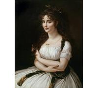 ZHAOSHAN Classic Wall Art Decor Modern Canvas Picture Portrait of Madame Pasteur Nee Madeleine by Antoine Jean Gros Art Canvas Murals for Home Decor 60x90cm