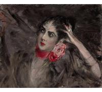 ZHAOSHAN Classic Wall Art Decor Modern Canvas Picture Princess Catherine Radziwill Née Katarzyna Rzewuska by Giovann Art Canvas Murals for Home Decor 60x90cm
