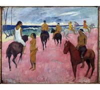 ZHAOSHAN Classic Wall Art Decor Modern Canvas Picture Riders on the Beach by Paul Gauguin Art Canvas Murals for Home Decor 60x90cm
