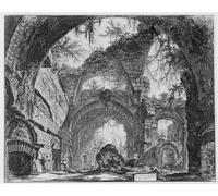 ZHAOSHAN Classic Wall Art Decor Modern Canvas Picture Ruined Gallery of the Villa Adriana At Tivoli by Battista Piranesi Art Canvas Murals for Home Decor 60x90cm