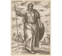 ZHAOSHAN Classic Wall Art Decor Modern Canvas Picture Saint Judas Thaddeus by Antonio Tempesta Art Canvas Murals for Home Decor 60x90cm