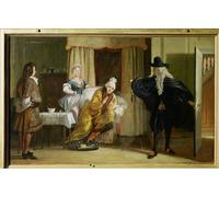 ZHAOSHAN Classic Wall Art Decor Modern Canvas Picture Scene From the Imaginary Ill by Charles Robert Leslie Art Canvas Murals for Home Decor 60x90cm