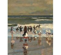 ZHAOSHAN Classic Wall Art Decor Modern Canvas Picture Strandszene Um by Winslow Homer Art Canvas Murals for Home Decor 60x90cm