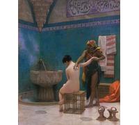 ZHAOSHAN Classic Wall Art Decor Modern Canvas Picture the Bath by Jean Leon Gerome Art Canvas Murals for Home Decor 60x90cm
