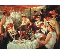 ZHAOSHAN Classic Wall Art Decor Modern Canvas Picture the Boating Party Lunch by Pierre Auguste Renoir Art Canvas Murals for Home Decor 60x90cm