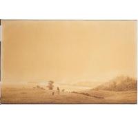 ZHAOSHAN Classic Wall Art Decor Modern Canvas Picture The east of the island of Rügen with shepherd by Caspar David Friedrich Art Canvas Murals for Home Decor 60x90cm