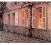 ZHAOSHAN Classic Wall Art Decor Modern Canvas Picture the Facade of Gerberoy by Henri Le Sidaner Art Canvas Murals for Home Decor 60x90cm