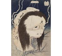 ZHAOSHAN Classic Wall Art Decor Modern Canvas Picture the Ghost of Oiwa From the Series Hyaku Monogatari One Handred Ghost Stories by Katsushika Hokusai Art Canvas Murals for Home Decor 60x90cm