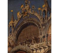ZHAOSHAN Classic Wall Art Decor Modern Canvas Picture the Horses of St Mark's Venice by Walter Richard Sickert Art Canvas Murals for Home Decor 60x90cm