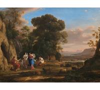 ZHAOSHAN Classic Wall Art Decor Modern Canvas Picture the Judgment of Paris by Claude Lorrain Art Canvas Murals for Home Decor 60x90cm