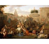 ZHAOSHAN Classic Wall Art Decor Modern Canvas Picture the Massacre of the Innocents by Charles Le Brun Art Canvas Murals for Home Decor 60x90cm