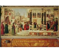 ZHAOSHAN Classic Wall Art Decor Modern Canvas Picture the Miracle of St Tryphonius by Vittore Carpaccio Art Canvas Murals for Home Decor 60x90cm