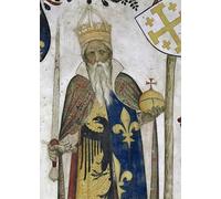 ZHAOSHAN Classic Wall Art Decor Modern Canvas Picture the Nine Worthies Detail of Charlemagne by Giacomo Jaquerio Art Canvas Murals for Home Decor 60x90cm