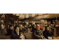 ZHAOSHAN Classic Wall Art Decor Modern Canvas Picture the Sermon by Walter Frederick Roofe Tyndale Art Canvas Murals for Home Decor 60x90cm