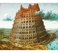 ZHAOSHAN Classic Wall Art Decor Modern Canvas Picture the Tower of Babel by Pieter Bruegel the Elder Art Canvas Murals for Home Decor 60x90cm