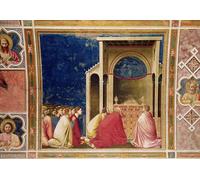 ZHAOSHAN Classic Wall Art Decor Modern Canvas Picture the Virgin's Suitors Praying Before the Rods in the Temple by Giotto Di Bondone Art Canvas Murals for Home Decor 60x90cm
