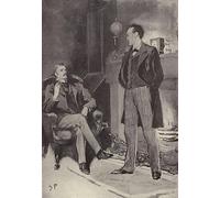 ZHAOSHAN Classic Wall Art Decor Modern Canvas Picture Then He Stood by the Fire by Sidney Paget Art Canvas Murals for Home Decor 60x90cm