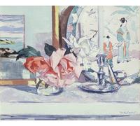 ZHAOSHAN Famous Colorful Art Print Vintage Poster a Still Life Roses by Campbell Boileau Cadell Classic Canvas Picture for Office Decor 60x90cm