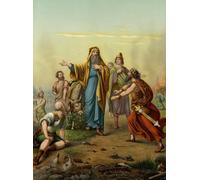 ZHAOSHAN Famous Colorful Art Print Vintage Poster Balak and Balaam by Heinrich Jenny Classic Canvas Picture for Office Decor 60x90cm