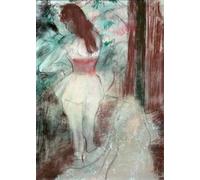 ZHAOSHAN Famous Colorful Art Print Vintage Poster Dancer Getting Dressed by Edgar Degas Classic Canvas Picture for Office Decor 60x90cm