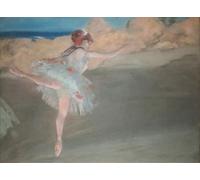 ZHAOSHAN Famous Colorful Art Print Vintage Poster Dancer in Pointe by Edgar Degas Classic Canvas Picture for Office Decor 60x90cm