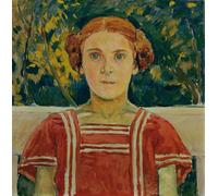 ZHAOSHAN Famous Colorful Art Print Vintage Poster Elisabeth Steindl Niece of the Artist by Koloman Moser Classic Canvas Picture for Office Decor 60x90cm