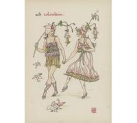 ZHAOSHAN Famous Colorful Art Print Vintage Poster Flowers From Shakespeares Garden by Walter Crane Classic Canvas Picture for Office Decor 60x90cm