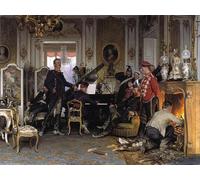 ZHAOSHAN Famous Colorful Art Print Vintage Poster in the Stage District Before Paris by Famous Painter Classic Canvas Picture for Office Decor 60x90cm