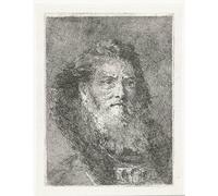 ZHAOSHAN Famous Colorful Art Print Vintage Poster Man Without Headgear by Domenico Tiepolo Classic Canvas Picture for Office Decor 60x90cm