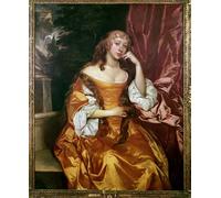 ZHAOSHAN Famous Colorful Art Print Vintage Poster Margaret Brooke Lady Denham by Peter Lely Classic Canvas Picture for Office Decor 60x90cm