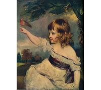 ZHAOSHAN Famous Colorful Art Print Vintage Poster Master Hare by Joshua Reynolds Classic Canvas Picture for Office Decor 60x90cm