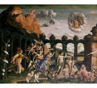 ZHAOSHAN Famous Colorful Art Print Vintage Poster Minerva Chasing the Vices From the Garden of Virtue by Andrea Mantegna Classic Canvas Picture for Office Decor 60x90cm