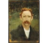 ZHAOSHAN Famous Colorful Art Print Vintage Poster My Friend Chadwick by John Singer Sargent Classic Canvas Picture for Office Decor 60x90cm