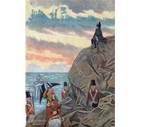 ZHAOSHAN Famous Colorful Art Print Vintage Poster Napoleon I Bonaparte in Exile on the Island of Sainte Helene Presented in an Attitude of Melancholy Classic Canvas Picture for Office Decor 60x90cm