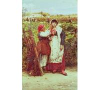 ZHAOSHAN Famous Colorful Art Print Vintage Poster Peasants in a Vineyard by Famous Artist Classic Canvas Picture for Office Decor 60x90cm