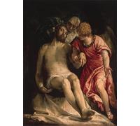 ZHAOSHAN Famous Colorful Art Print Vintage Poster Pieta by Paolo Veronese Classic Canvas Picture for Office Decor 60x90cm