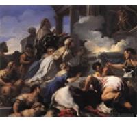 ZHAOSHAN Famous Colorful Art Print Vintage Poster Psyche's Parents of fering Sacrifice to Luca Classic Canvas Picture for Office Decor 60x90cm