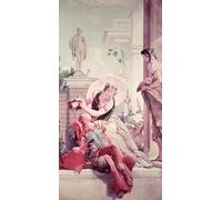 ZHAOSHAN Famous Colorful Art Print Vintage Poster Rinaldo and Armida by Battista Tiepolo Classic Canvas Picture for Office Decor 60x90cm