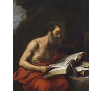 ZHAOSHAN Famous Colorful Art Print Vintage Poster Saint Reading by Bartolomé Esteban Murillo Classic Canvas Picture for Office Decor 60x90cm