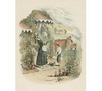 ZHAOSHAN Famous Colorful Art Print Vintage Poster Scene From David Copperfield by Hablot Knight Browne Classic Canvas Picture for Office Decor 60x90cm
