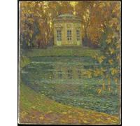 ZHAOSHAN Famous Colorful Art Print Vintage Poster the Belvedere At Trianon Versailles by Henri Eugene Augustin Le Sidaner Classic Canvas Picture for Office Decor 60x90cm