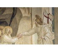 ZHAOSHAN Famous Colorful Art Print Vintage Poster the Descent Into Limbo by Fra Angelico Classic Canvas Picture for Office Decor 60x90cm