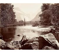 ZHAOSHAN Famous Colorful Art Print Vintage Poster the Domes by Carleton E. Watkins. Classic Canvas Picture for Office Decor 60x90cm
