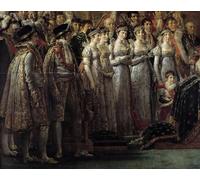 ZHAOSHAN Famous Colorful Art Print Vintage Poster the Rite of Napoleon by Jacques Louis David Classic Canvas Picture for Office Decor 60x90cm