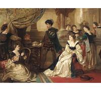 ZHAOSHAN Famous Colorful Art Print Vintage Poster the Three Caskets From the Merchant of Act Iii Scene Ii by Robert Alexander Classic Canvas Picture for Office Decor 60x90cm