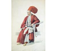 ZHAOSHAN Famous Poster Artworks Art Print Poster a Court Official or Servant of the Sultan by William Page Animal Pictures for Home Decor 60x90cm
